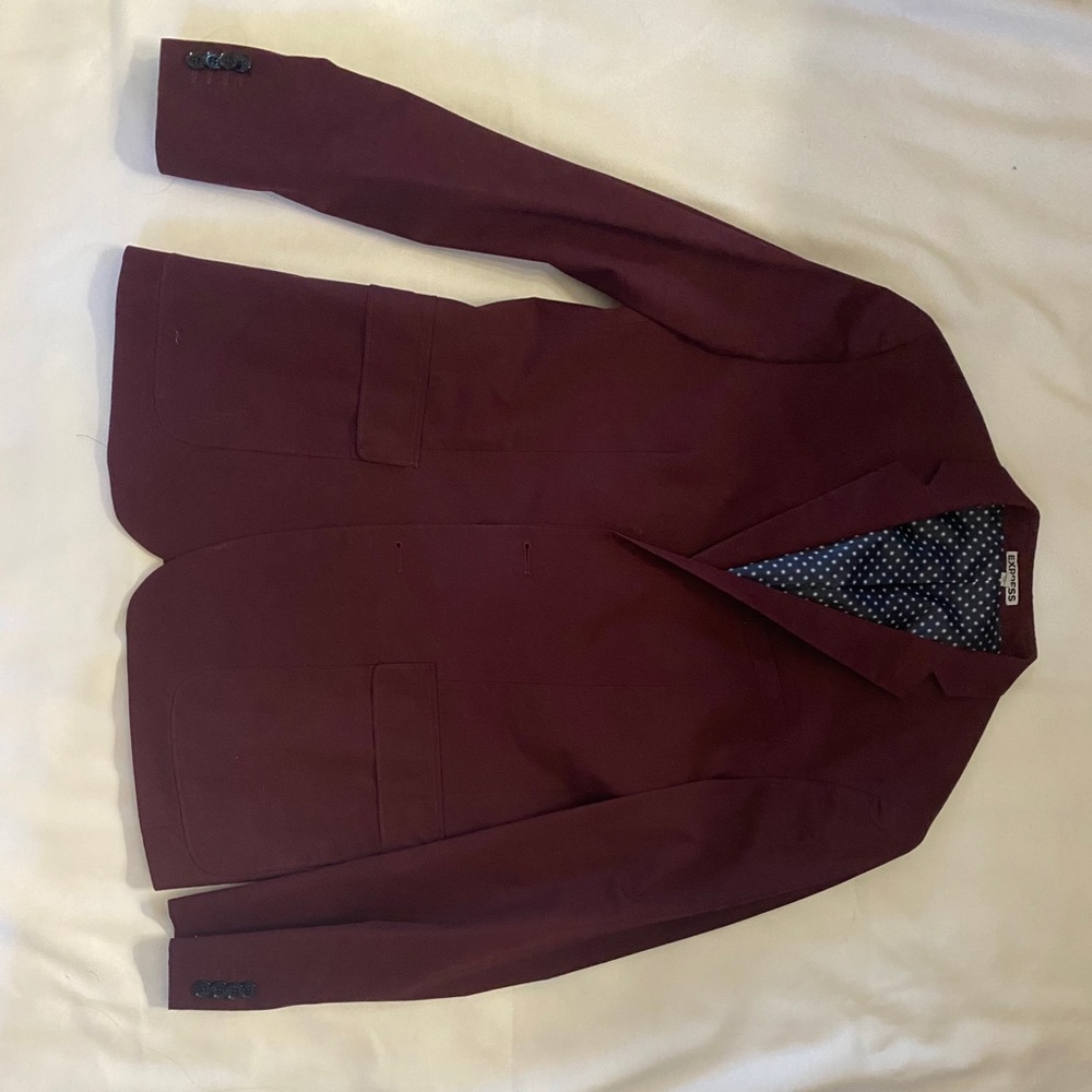 Express Men Burgundy Blazer